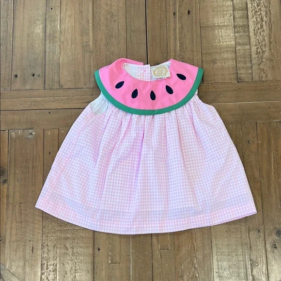 The Beaufort Bonnet Company Tabitha’s teachers pet green briar watermelon dress - Picture 1 of 6